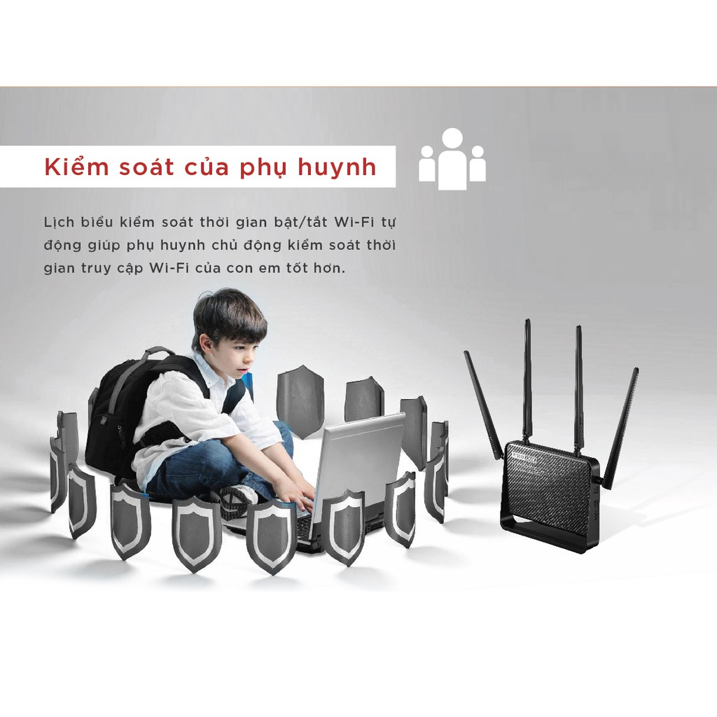 [Mã 159ELSALE hoàn 7% đơn 300K] Bộ phát Wi-Fi băng tần kép AC1200 Totolink A950RG