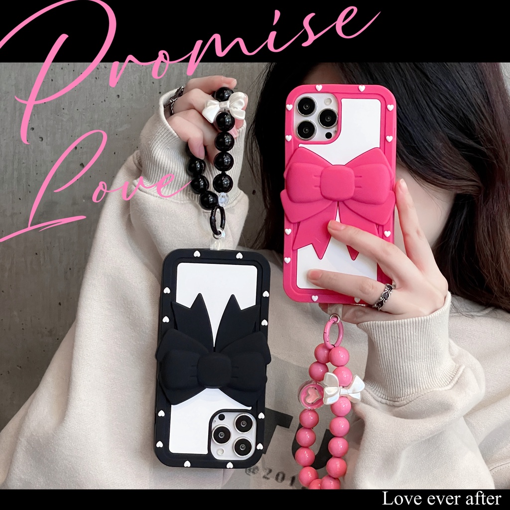 Cartoon wristband bow phone case for iPhone 14/13 /12PRO MAX/ 11/ 13PRO MAX Soft shell anti falling