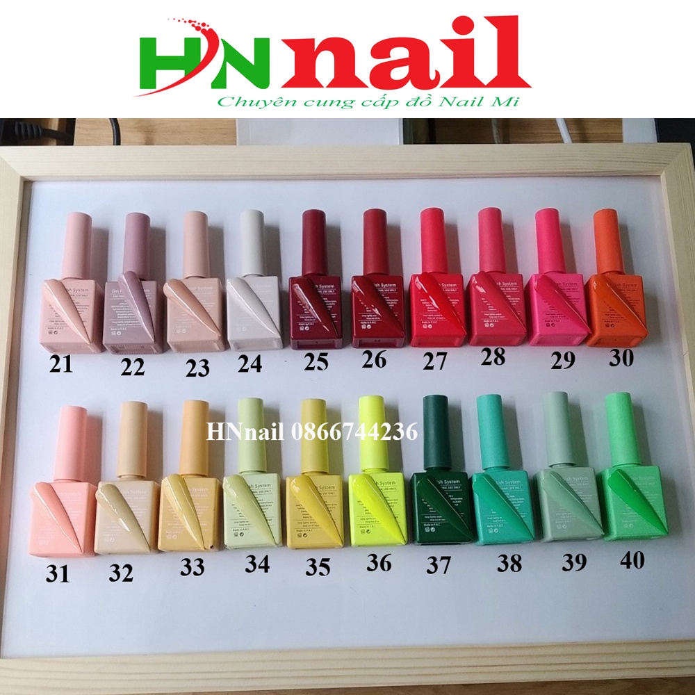 Sơn gel móng tay hơ đèn Gairriy chai 15ml chăm sóc móng làm đẹp nail mi spa thời trang nữ shop hnnail