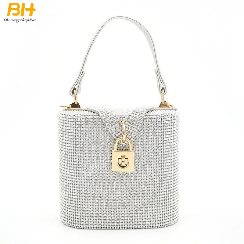 Túi Xách Đeo Vai Đính Đá Phong Cách Âu Mỹ Mới Cho Nữ