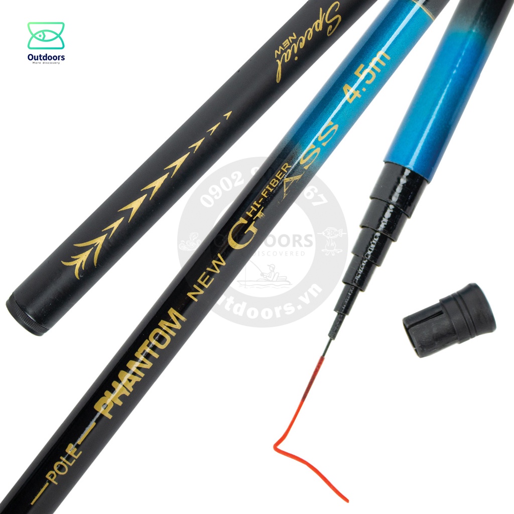 Cần câu tay/ câu đài Coastline Phantom 2m7/ 3m6/ 4m5/ 5m4