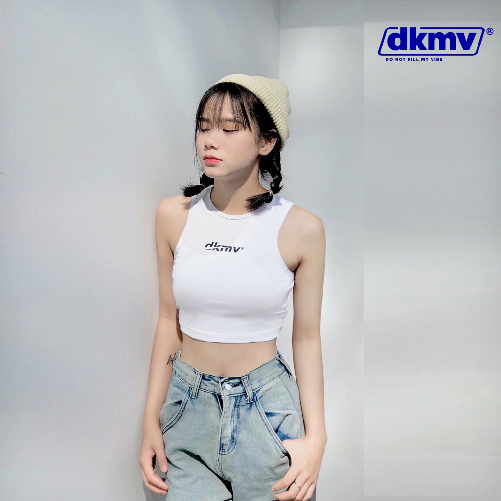 Áo Tanktop nữ unisex Don't Kill My Vibe White Logo Tanktop