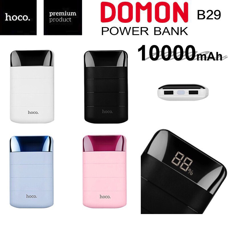 [XẢ KHO ] SẠC DỰ PHÒNG HOCO B29 - 10000mAh (Có Màn Hình Hiển Thị %)-Có ảnh thật [ẢNH THẬT SẢN PHẨM]