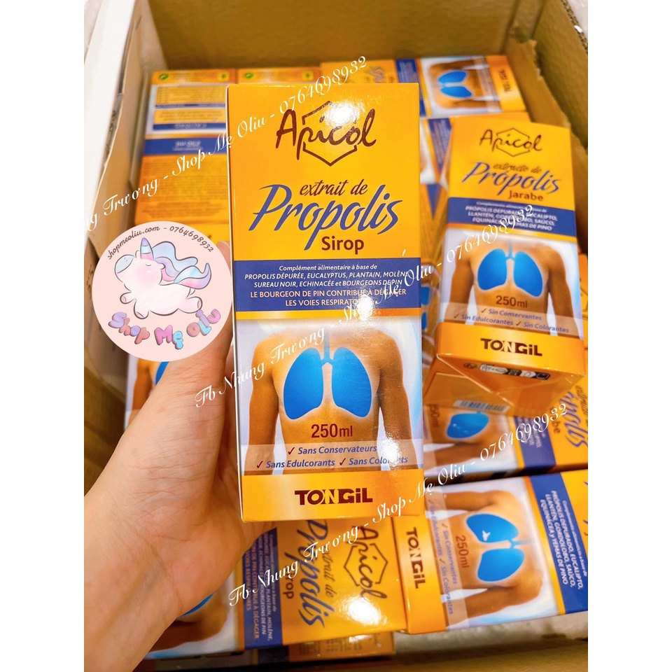 Siro phổi Apicol 250ml cho bé từ 6 tuổi và người lớn date 05/2024