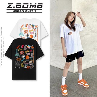 Áo Thun Tay Lỡ SWE Unisex Nam Nữ Form Rộng Phong Cách Ulzzang ZBOMB