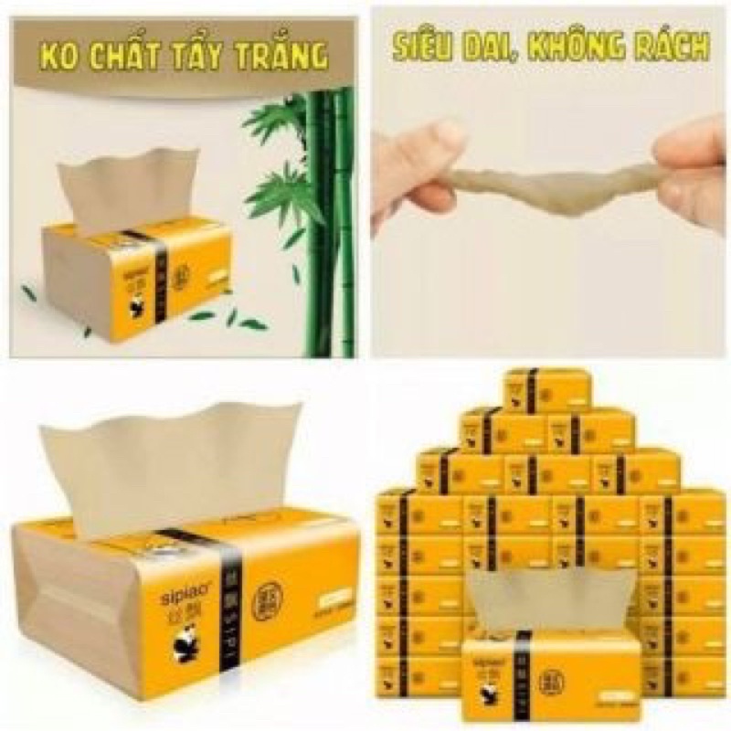 Khăn giấy ăn gấu trúc Sipiao 300tờ