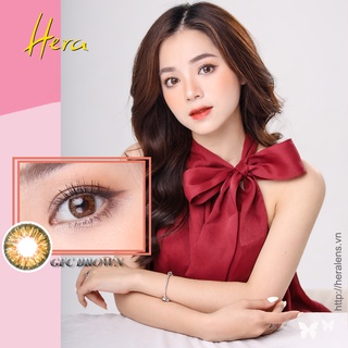 Lens Mắt Màu Nâu Cam Tự Nhiên GFC BROWN - Kính Áp Tròng Chống Tia UV -0 Độ