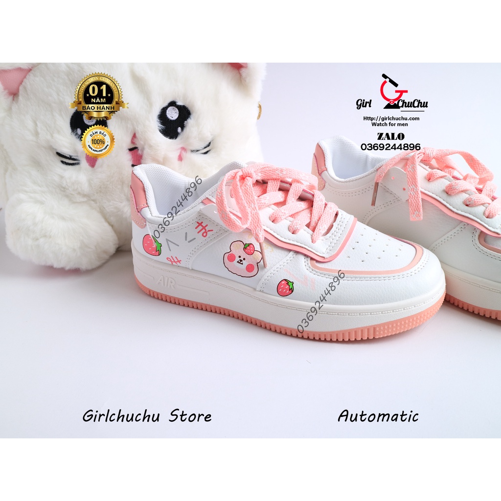 Giầy thể thao nữ thiết kế siêu siêu cute, kiểu dáng xinh xinh với chất cao cấp mang cực êm chân, NaiWatch