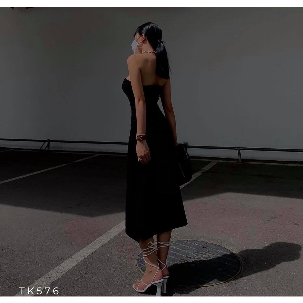 Đầm thun dáng ôm dài cúp ngực đuôi cá Emilyshop ulzzang