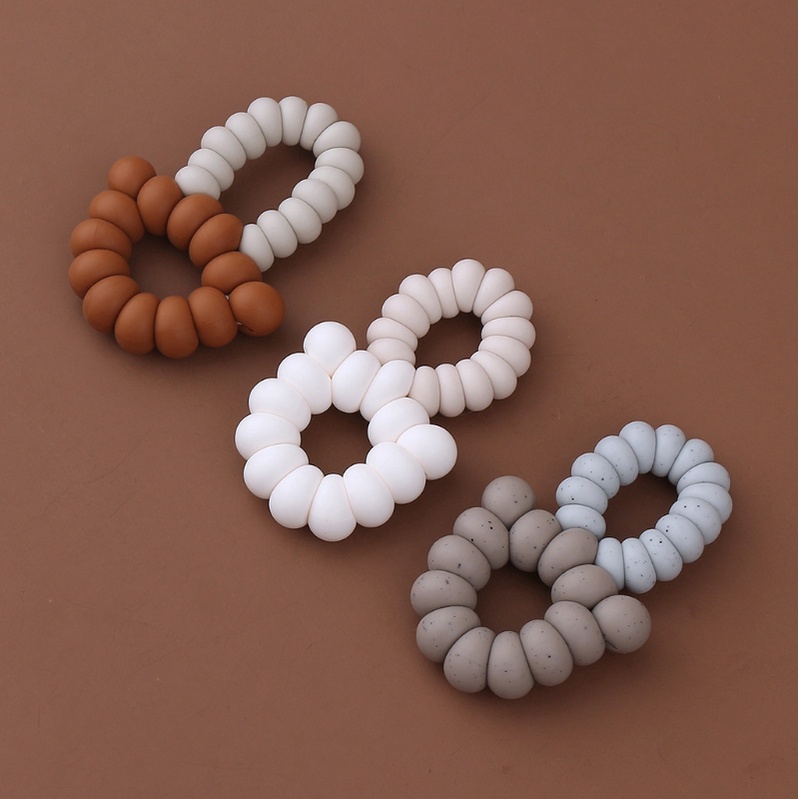 Vòng Tay Đồ Chơi Hạt Silicone Cấp Thực Phẩm Cho Bé Gặm Nướu