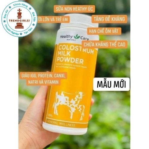 Sữa bò non Healthy Care Colostrum Milk Powder, Úc (300g) tăng cường sức đề kháng, hỗ trợ tiêu hóa cho trẻ từ sơ sinh