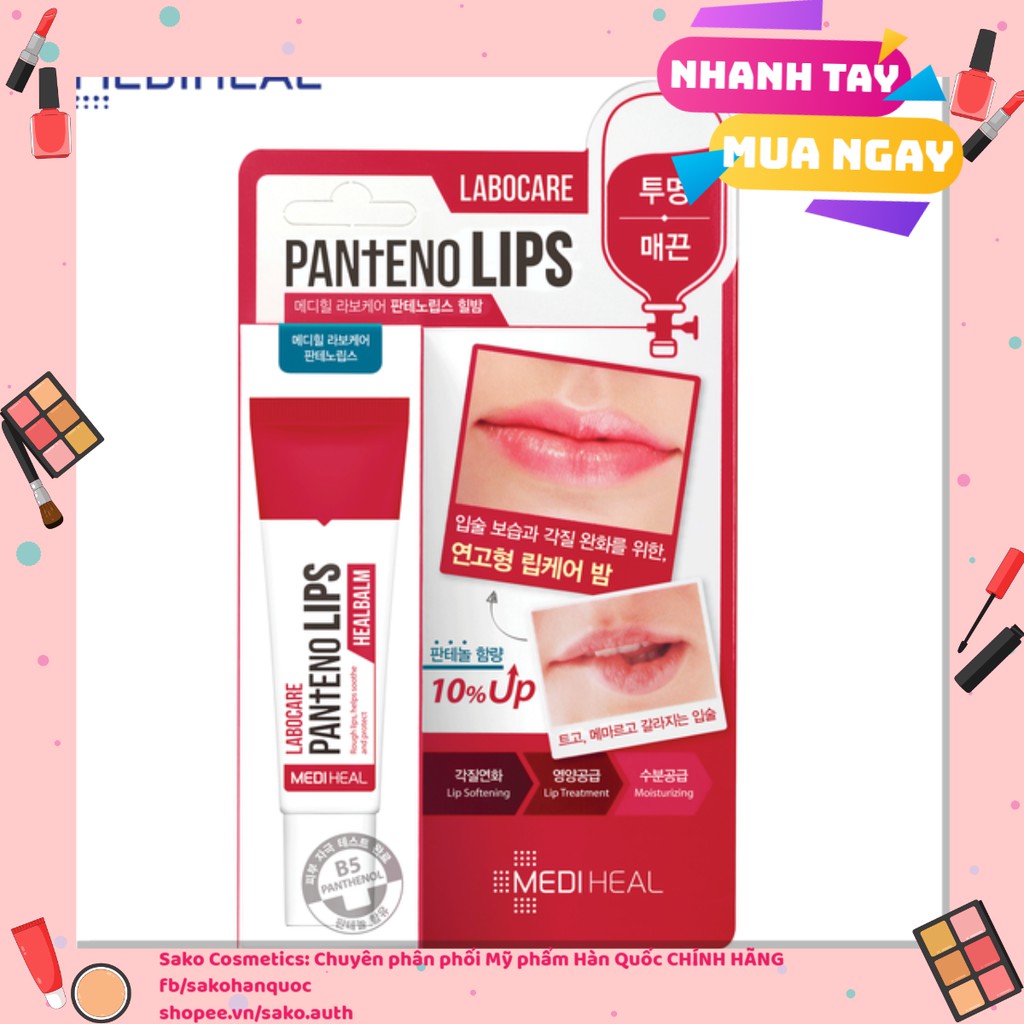 Son dưỡng môi trị thâm ban đêm  Mediheal Labocare Pantenolips Healbalm 10ml | BigBuy360 - bigbuy360.vn