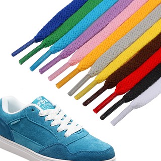 Một đôi dây giày trơn dẹt dài 120cm, dây giày sneaker đủ màu