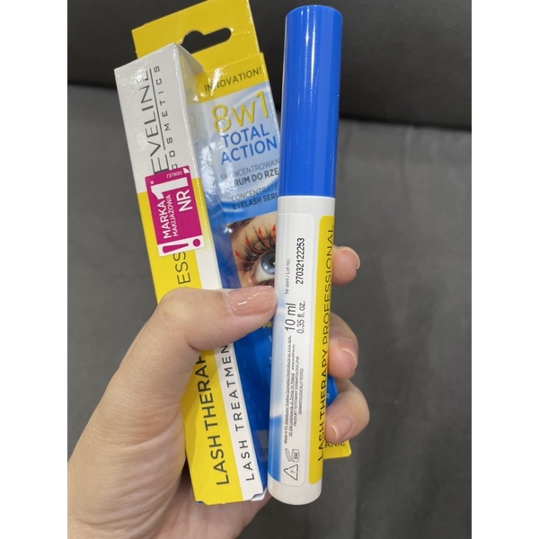 [ CHUẨN AUTH 100%] Dưỡng mi Eveline 8in1 Total Action Lash Therapy dưỡng mi siêu dài và dày 10ml | BigBuy360 - bigbuy360.vn