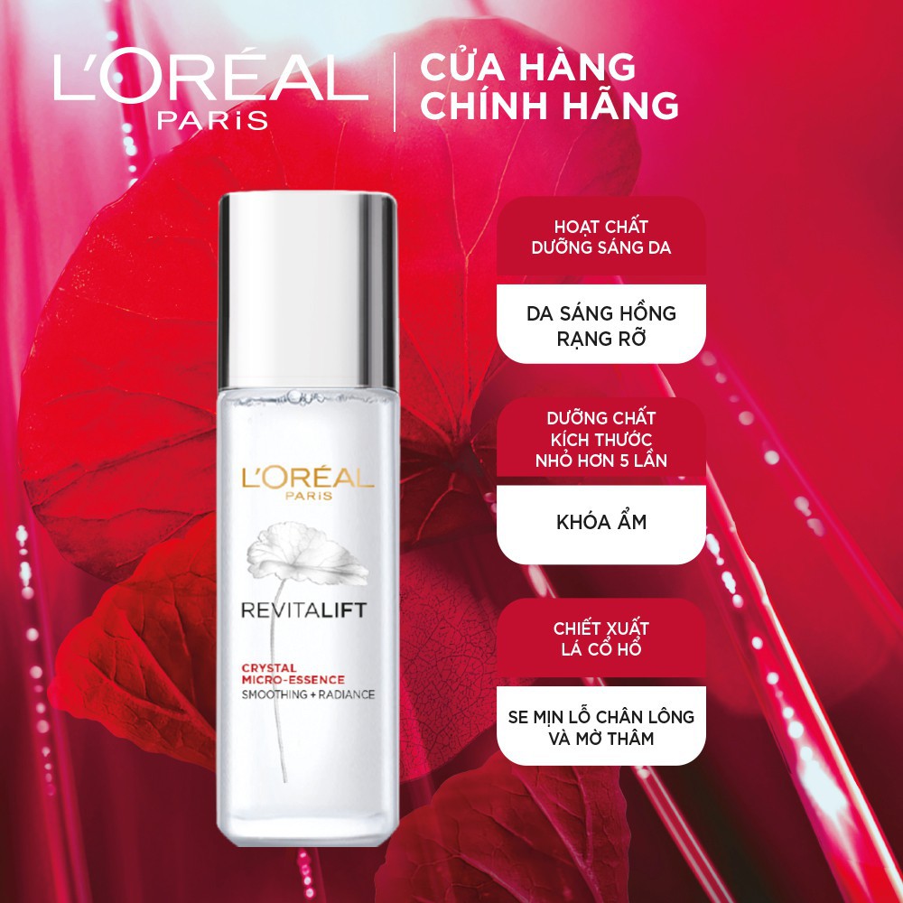 Dưỡng chất chất căng mướt da LOreal Paris Revitalift Crystal Micro Essence 22ml