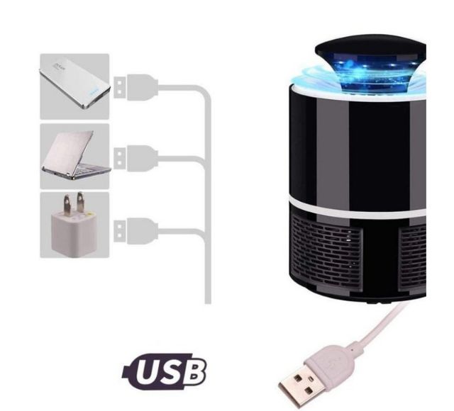 Đèn bắt muỗi usb hình trụ kiểu dáng hiện đại | Đèn bắt côn trùng