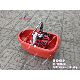 Máy bơm nước dạng thuyền. Máy bơm nước thả nổi động cơ 2 thì Mitsubishi TB43