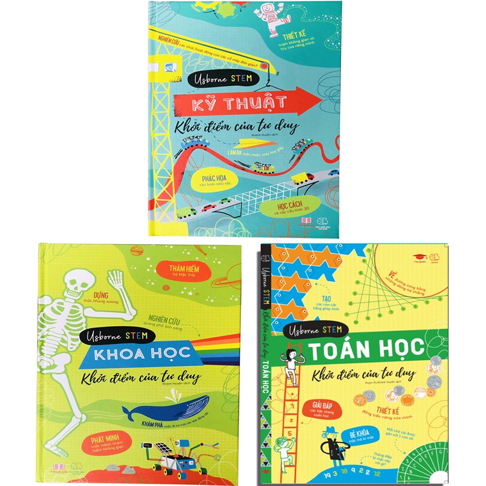 Sách 3 cuốn Khởi Điểm Tư Duy Toán,Khoa học,Kỹ thuật - Á Châu Books