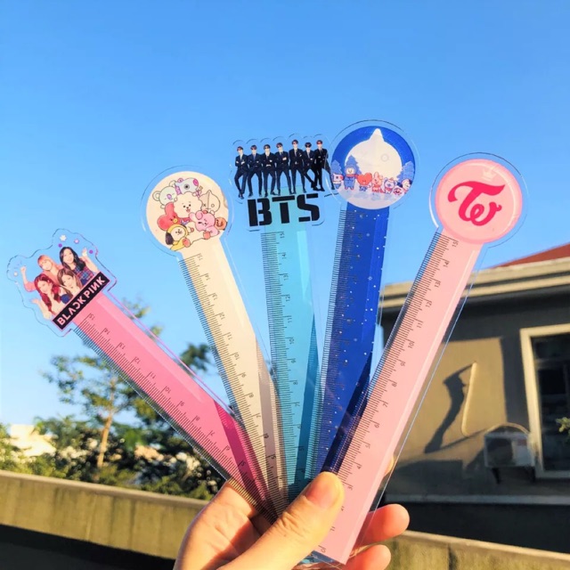 Thước kẻ BLACKPINK BTS BT21 TWICE