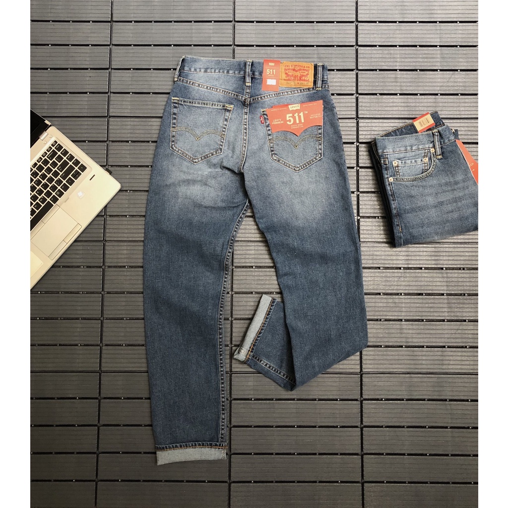 Quần Jeans dài nam,form ống đứng,chất vải co dãn,ống quần 17-19cm,made in cambodia T01081