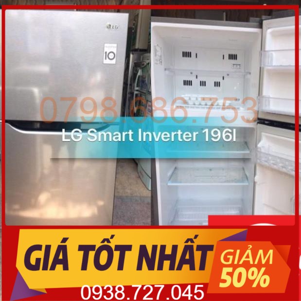 0938.727.045 Giảm giá TỦ LẠNH LG SMART INVERTER 196L QUA SỬ DỤNG ( Đồ Cũ Chỉ Bán ở HCM )