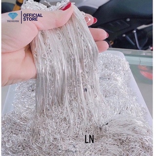 Dây chuyền mỳ vuông nhỏ xinh chuẩn bạc ta