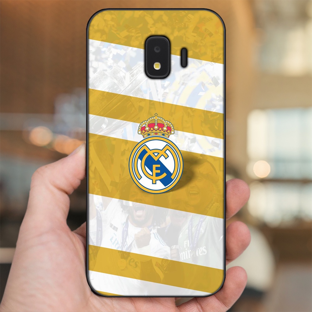 Ốp lưng Samsung J2 Core, J2 Pro 2018 viền đen in hình Real Madrid