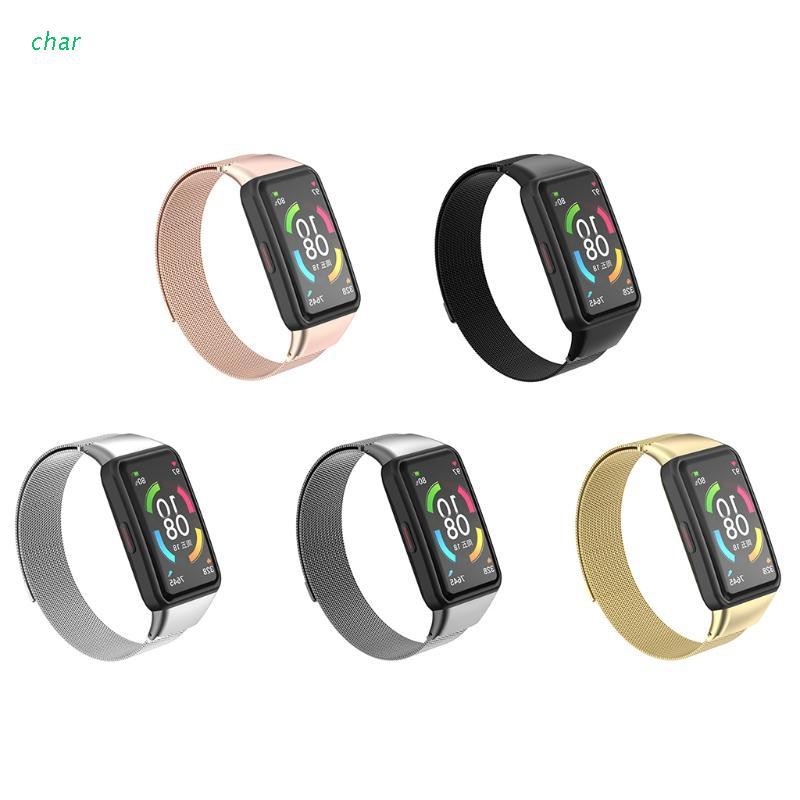 Dây Đeo Thay Thế Chất Liệu Kim Loại Nhiều Màu Sắc Cho Đồng Hồ Thông Minh Honor Band 6