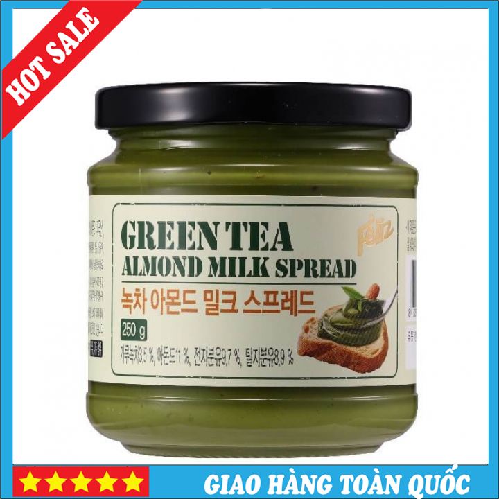 Trà Xanh Hạnh Nhân Phết Bánh Mì - Feliz Green Tea Almond Spread 250gr 100% Hàn Quốc Date 13/01/2022