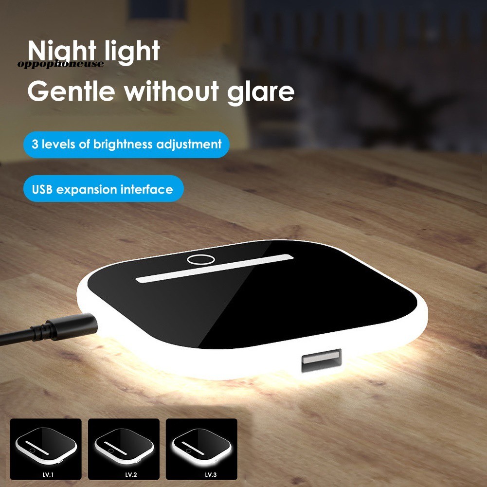 【OPHE】10W Qi Wireless Mobile Phone Charger Fast Charging Pad with 3 Mode LED Light
