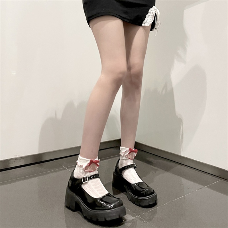 Xixi Vớ Nhung Viền Bèo Phối Ren Phong Cách Lolita Ngọt Ngào Đáng Yêu Cho Nữ