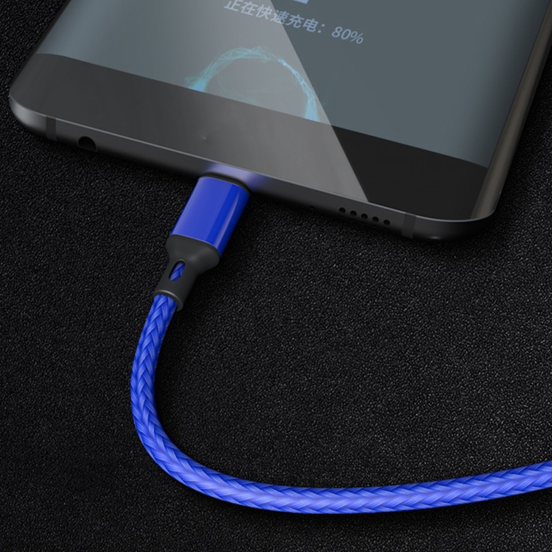 Dây Cáp Sạc Truyền Dữ Liệu Tốc Độ Cao USB Type-C Bằng Nylon Bện Cho Điện Thoại Thông Minh / Máy Tính Bảng