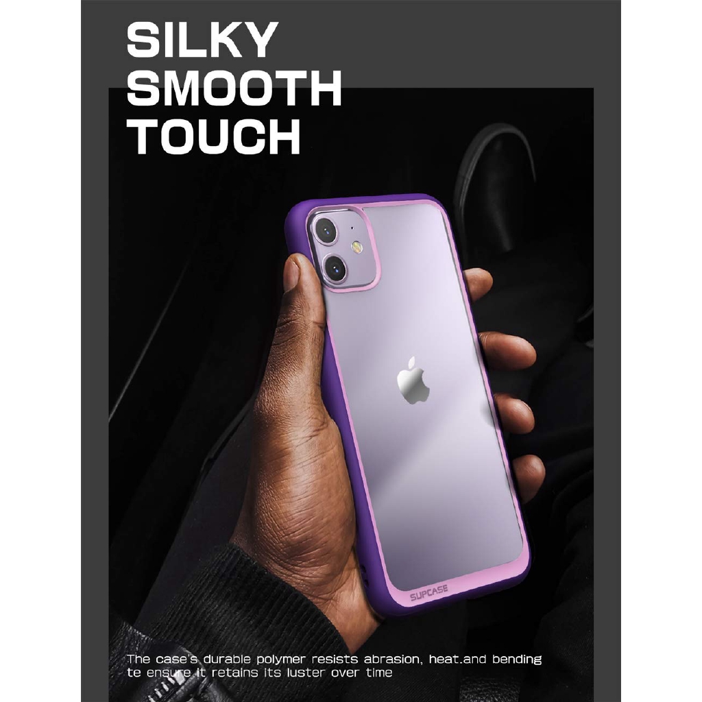 Ốp điện thoại SUPCASE hybrid trong suốt thiết kế cao cấp thích hợp cho iPhone 11 6.1 Inch
