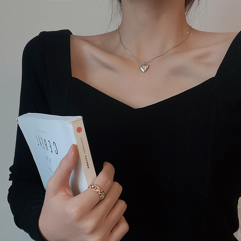 Vòng cổ Mặt Trái Tim Thời Trang Hàn Quốc Dành Cho Nữ