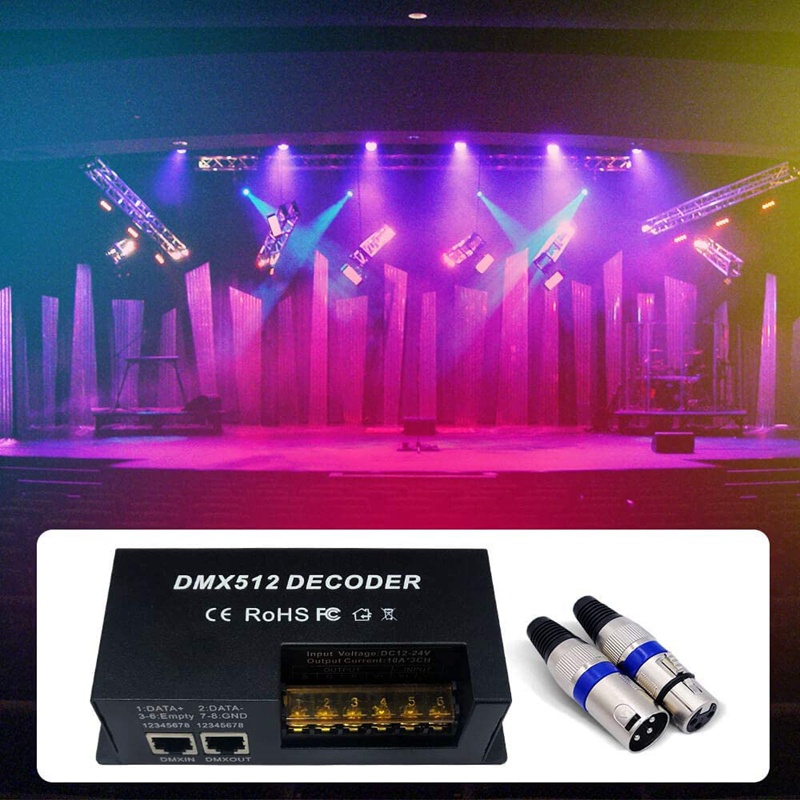 Bộ Giải Mã DMX 4 Kênh RGBW PWM DMX512 RGBW 12V-24V DC