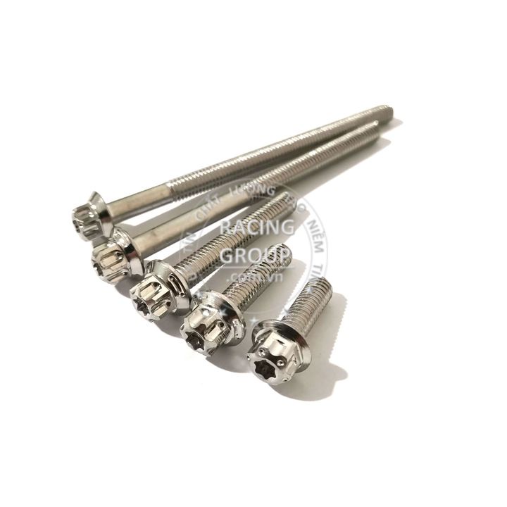 Ốc Salaya 6li15, 6li20, 6li30, 6li40, 6li50, 6li65, 6li80, 6li90 đầu trụ gắn lốc máy và nhiều vị trí khác cho xe máy