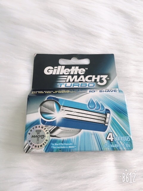 Hộp 4 lưỡi dao cạo râu Gillette Mach3 Turbo