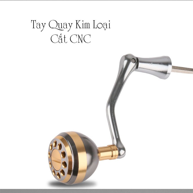 máy câu - Máy câu cá DEUKIO AR 2000-7000 có tay cầm núm kim loại sự lựa chọn tốt cho cần thủ M-1