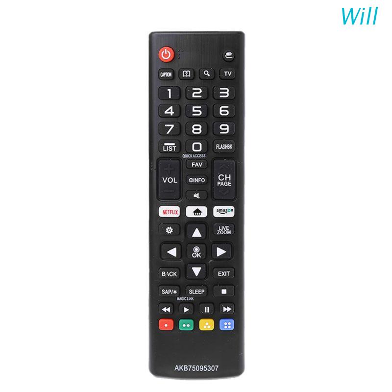 Will Remote Control AKB75095307 3V for LG AKB75095303 Led Smart TV 55LJ550M 32LJ550B 32LJ550M-UB Controller Player Replacement Long Transmission Distance