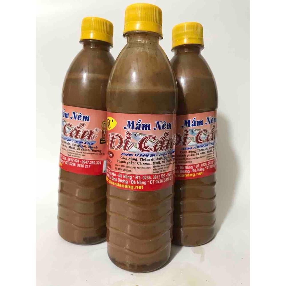 Mắm Nêm Dì Cẩn Đà Nẵng chai 250g - 500gr đặc sản miền Trung