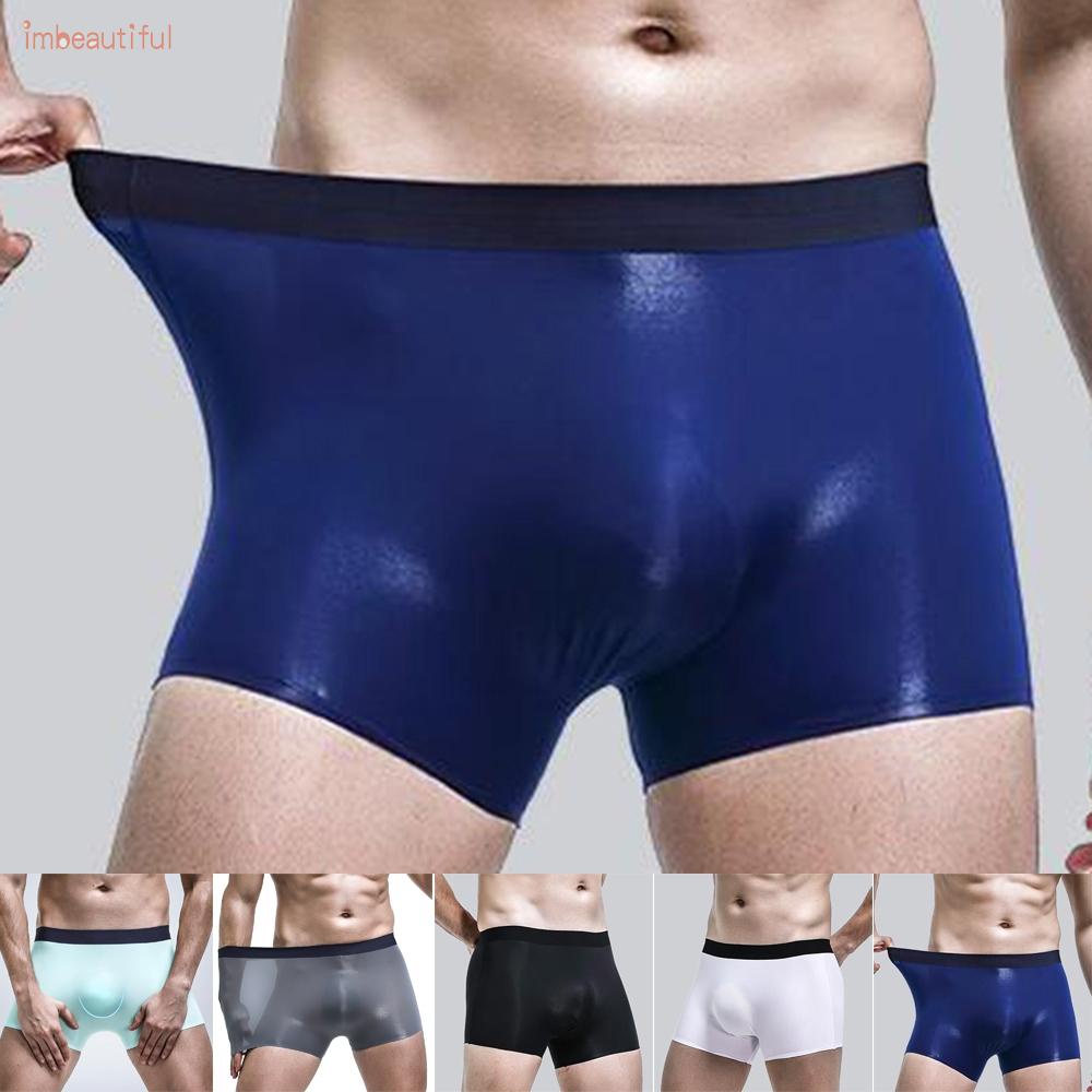 Quần lót boxer màu trơn không đường may 5 màu sắc tùy chọn chất lượng cao thời trang mới quyến rũ dành cho nam
