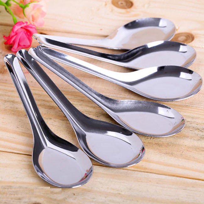 [SALE SOCK] Set 5 thìa inox cao cấp bông sen bền đẹp