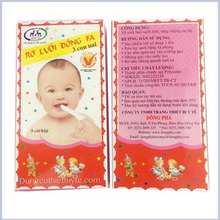 Gạc rơ lưỡi em bé ĐÔNG PHA ( 1 lốc 10 hộp )