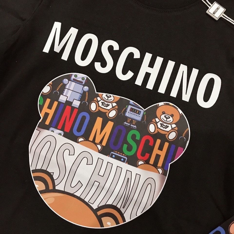 MOSCHINO Set Áo Thun Ngắn Tay + Quần Short Thời Trang Cho Bé Trai