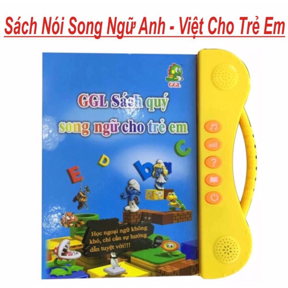 [HOT HA] Sách nói, bộ sách nói song ngữ anh việt cho bé Tặng ngay bộ thước vẽ sáng tạo-eudora_stores