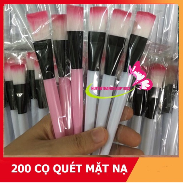 Sỉ 200 cọ quét mặt nạ, cọ đắp nạ, cọ mask, cọ nạ silicon, cọ cán hồng, có video thật