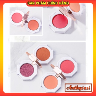 Phấn mắt Maycreate 2 ngăn kem gương vỏ vân đá nhỏ gọn tiện lợi