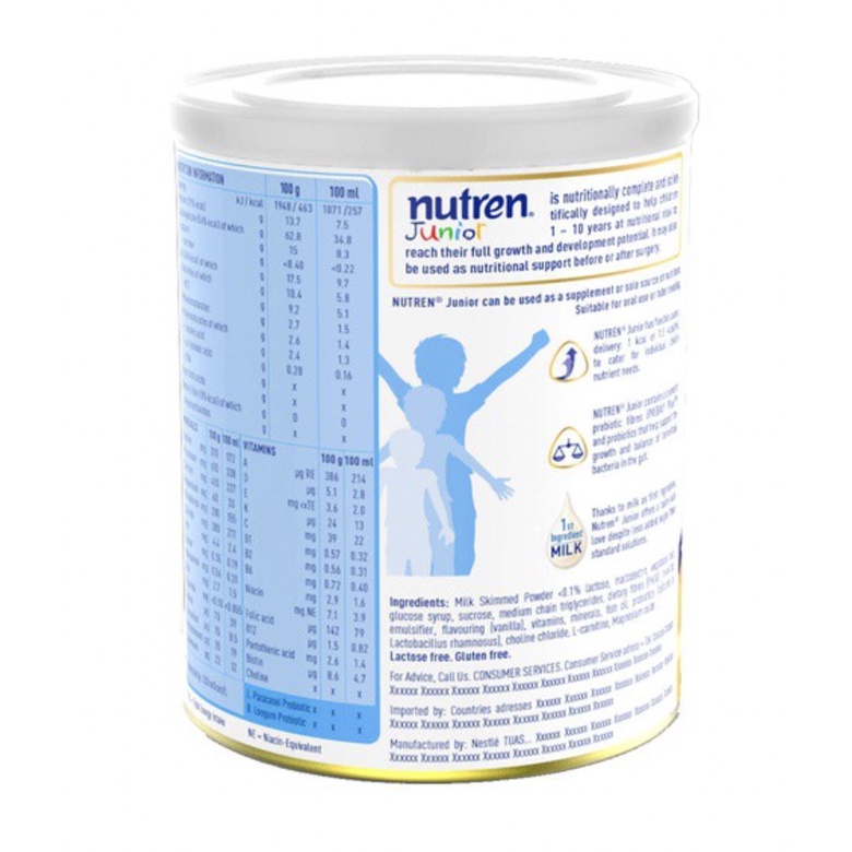 Sữa Nutren Junior 850g cho bé