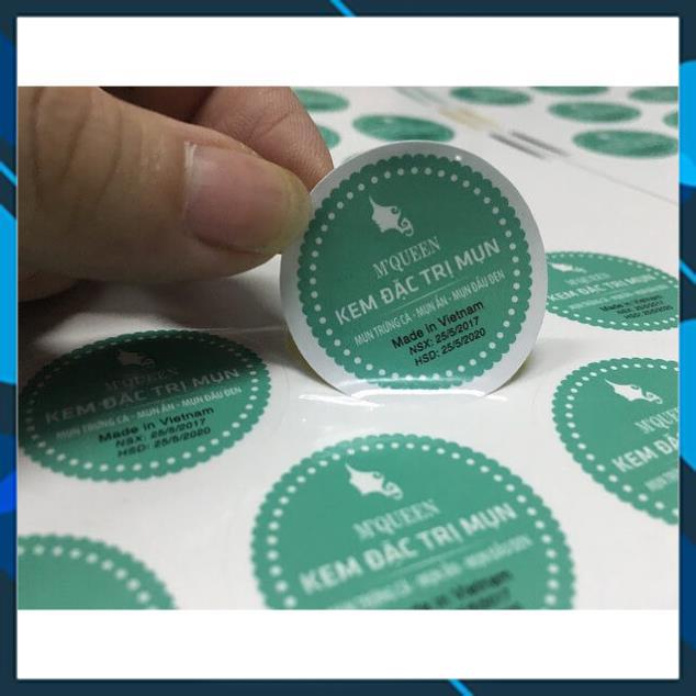 DECAL GIẤY COUCHE( IN MỰC DẦU VÀ LASER) CUỘN 0.30*500m