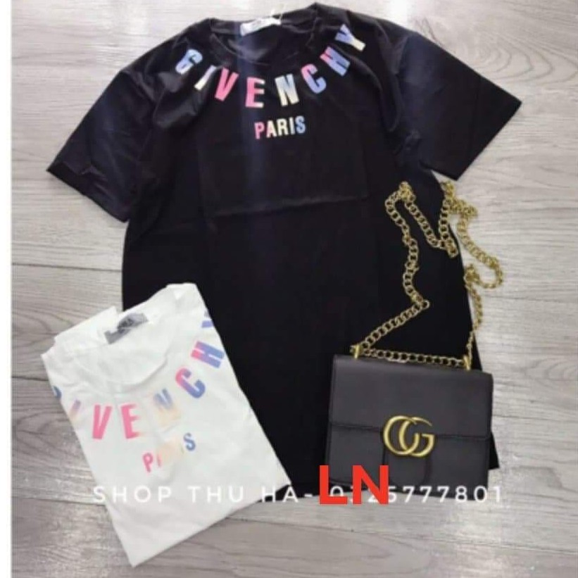 Áo Thun nam cổ tròn hoạ tiết chữ GIVEN.CHY òng cổ phản quang có video kèm ảnh thật | BigBuy360 - bigbuy360.vn